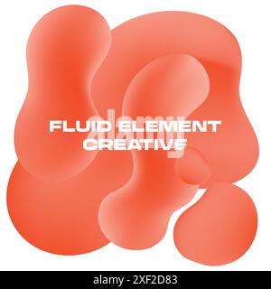 FLUID ELEMENT ABSTRACT CREATIVE Stock Vector