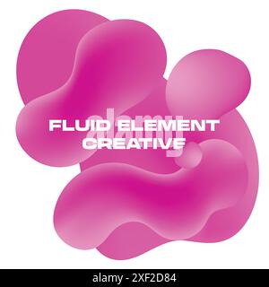 FLUID ELEMENT ABSTRACT CREATIVE Stock Vector