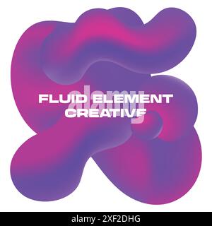 FLUID ELEMENT ABSTRACT CREATIVE Stock Vector