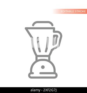 Blender line vector icon. Smoothie maker outline symbol. Stock Vector