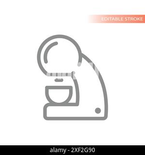 Coffee maker vector icon. Capsule coffee machine outline. Stock Vector