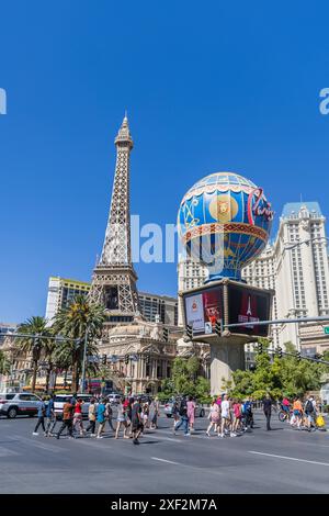 Las Vegas, Nv, USA. 30th June, 2024. View of the Paris hotel in the city of Las Vegas in the United States on June 30, 2024 (Credit Image: © William Volcov/ZUMA Press Wire) EDITORIAL USAGE ONLY! Not for Commercial USAGE! Stock Photo