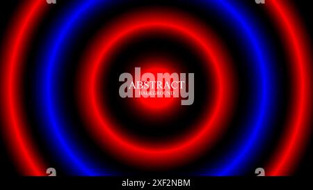 abstract background circle red and blue glow gradient vector illustration Stock Vector