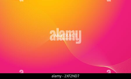 Colorful abstract background with wavy lines and vibrant shapes Stock Vector