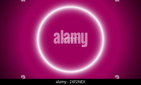 abstract background circle white gradient glow Stock Vector