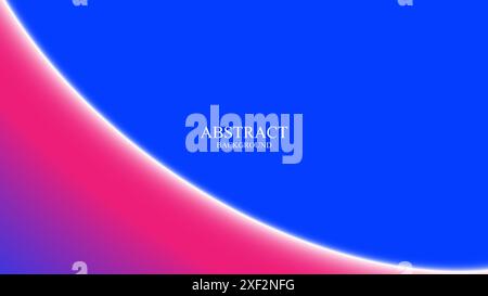 Abstract Background Space Blue with Purple and Pink curve Patterns Stock Vector