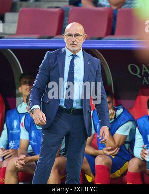 COLOGNE - Spain coach Luis de la Fuente during the UEFA EURO 2024 round ...