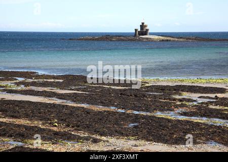 Tower of Refuge erected on St.Mary's Isle at Douglas in the Isle of Man Stock Photo