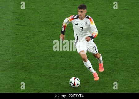 DORTMUND, GERMANY - JUNE 29: Kai Havertz of Germany runs with a ball during the UEFA EURO 2024 round of 16 match between Germany and Denmark at Football Stadium Dortmund on June 29, 2024 in Dortmund, Germany.© diebilderwelt / Alamy Stock Stock Photo