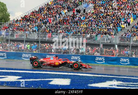 Montreal, Kanada. 09th June, 2024. 09.06.2024, Circuit Gilles-Villeneuve, Montreal, FORMULA 1 AWS GRAND PRIX DU CANADA 2024, in the picture Charles Leclerc (MCO), Scuderia Ferrari HP/dpa/Alamy Live News Stock Photo