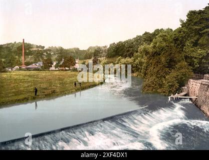 Auf dem Allan Water, Bridge of Allan, Schottland / , On the Allan Water, Scotland, Historisch, digital restaurierte Reproduktion von einer Vorlage aus Stock Photo