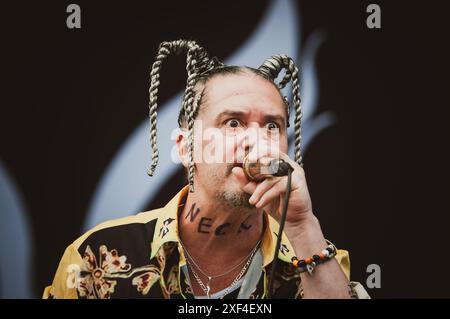 The american band Mr. Bungle performed at Danisch Copenhell festival 2024. Credit: Andrea Pinna Stock Photo