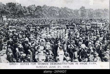 Women's sunday hyde park 1908 hi-res stock photography and