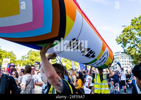 Pride in London celebrations, Central London, Saturday 29 June 2024 Stock Photo