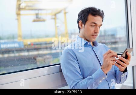 Railway terminal, Business, Industry, Donostia, San Sebastian, Basque Country, Spain. Stock Photo