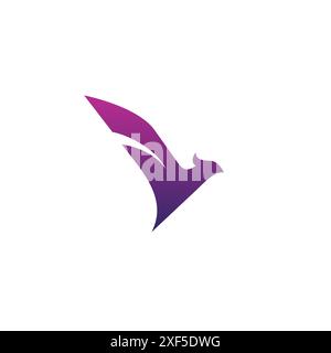 V Eagle Logo. Phoenix Logo vector Stock Vector