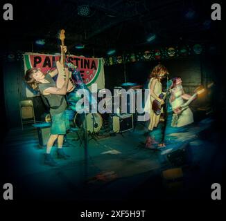 The band DIE SPITZ performs at the FarOut Lounge, Austin, Texas Stock Photo