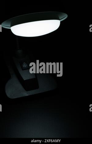 The light that illuminates your path with illuminated negative space for legend Stock Photo