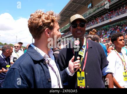 Barcelona, Spanien. 23rd June, 2024. 23.06.2024, Circuit de Catalunya, Barcelona, Formula 1 Aramco Grand Prix of Spain 2024, in the picture The former Dutch footballer Patrick Kluivert Credit: dpa/Alamy Live News Stock Photo