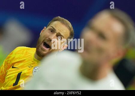 Frankfurt, Germany. 01st July, 2024. Slovenia's goalkeeper Jan Oblak during the Euro 2024 soccer match between Portugal and Slovenia at the Frankfurt Arena, Frankfurt, Germany - Sunday 01th july 2024. Sport - Soccer . (Photo by Spada/LaPresse) Credit: LaPresse/Alamy Live News Stock Photo