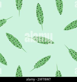 Bird Feathers seamless pattern texture design element Stock Vector
