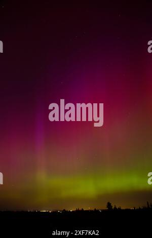 Northern lights, Marion County, Oregon Stock Photo - Alamy