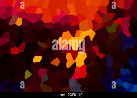 Abstract 3d square mosaic geometric geometric background or pixel pattern. Multicolored mosaic. Stock Photo