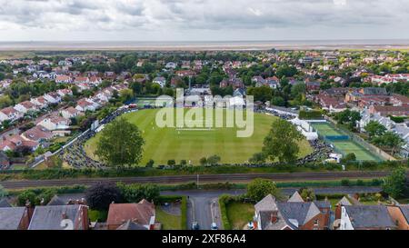 Lancashire CCC v Nottinghamshire at Southport & Birkdale 02.07.24 Stock Photo