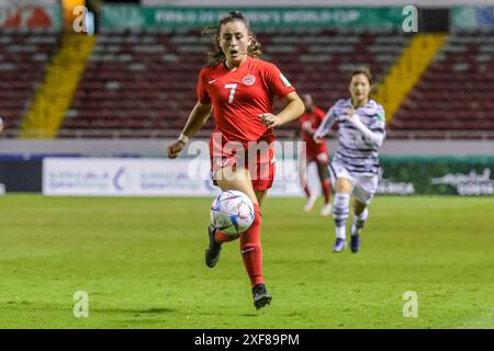 Florianne Jourde of Canada during the FIFA U-20 Women's World Cup Costa Rica match Canada v Korea on August 10, 2022 Stock Photo