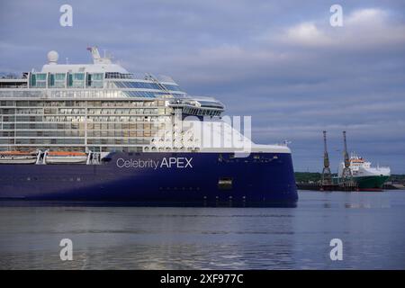Celebrity Apex entering Southampton Stock Photo - Alamy