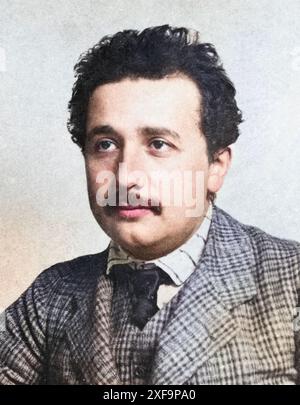 ALBERT EINSTEIN (1879-1955) German theoretical physicist in 1905 Stock Photo