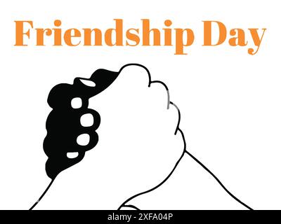 Happy Friendship Day. Vector Illustration. Stock Vector