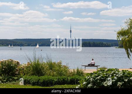 The river Havel at Kladow, Berlin, Germany Stock Photo