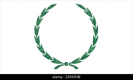 Round Leaf Logo Stock Vector