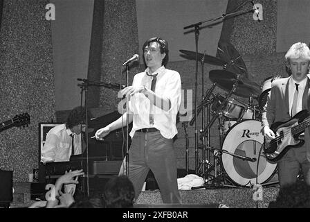 Newcastle Upon Tyne, UK, 10th May 1979: Bryan Ferry, singer and songwriter for rock band Roxy Music performing at Newcastle City Hall. Credit: Terry Murden / DB Media Services / Alamy Stock Photo