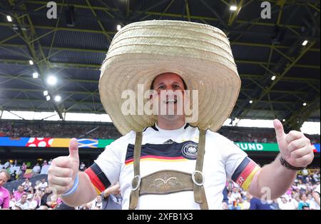 Dortmund, Deutschland. 29th June, 2024. firo : 29.06.2024, Football, Soccer: UEFA EURO 2024, EM, European Championship 2024, Round of 16, 1/8 Final, M37, Match 37, GER, Germany - DEN, Denmark Fan of Germany Credit: dpa/Alamy Live News Stock Photo