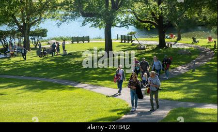 Peaks of Otter lodge in Virginia's Blue Ridge Mountains, USA Stock Photo