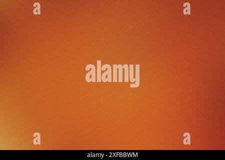 Grainy textured background with an orange gradient Stock Photo