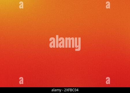 Grainy textured background fading from orange to red Stock Photo