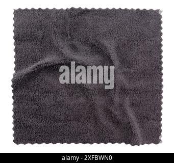 Microfiber cloth on a white background. View from above. Isolate cleaning wipes Stock Photo