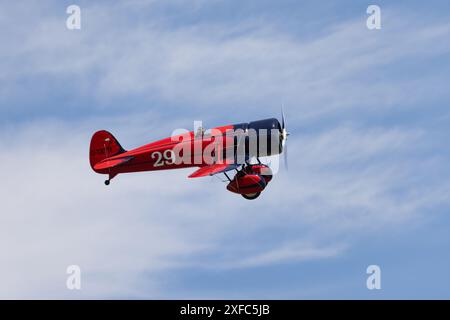 Travel Air Mystery Ship replica, registration G-TATR, displaying at the ...
