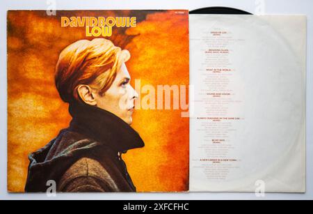 Picture cover and inner sleeve of Low, the 11th studio album by David Bowie, which was released in 1977 Stock Photo