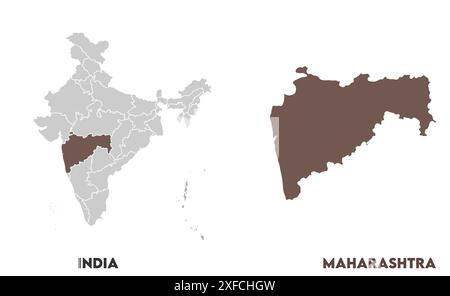 Maharashtra State Map1, State of India, Republic of India, government ...