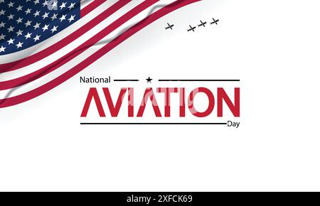 Recognize National Aviation Day to celebrate aviation innovation Stock Vector