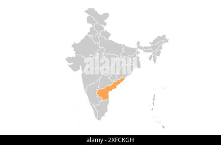 Andhra Pradesh map1, State of India, Republic of India, government ...