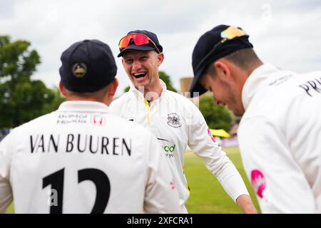 Cheltenham, UK, 2 July 2024. Gloucestershire's Cameron Bancroft during the Vitality County Championship Division Two match between Gloucestershire and Glamorgan. Credit: Robbie Stephenson/Gloucestershire Cricket/Alamy Live News Stock Photo