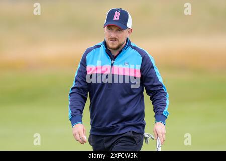 2nd July 2024; West Lancashire Golf Club, Blundellsands, Liverpool, England; Final Qualifying for The Open Golf tournament; Marcus Mohr Stock Photo