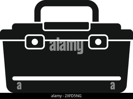 This simple toolbox icon is perfect for projects related to construction, repair, and diy Stock Vector