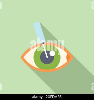 Medical illustration of LASIK and refractive surgery Stock Vector Image ...