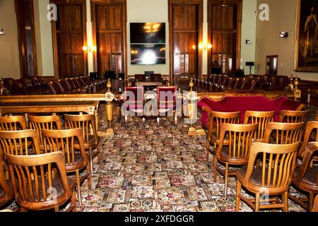 Legislative Assembly in downtown Fredericton, New Brunswick, Canada Stock Photo